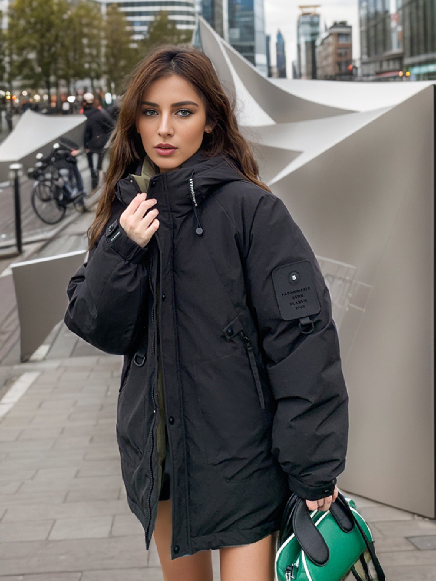 Casual Outdoor Down Jacket With Stand Collar For Men Women NALANI