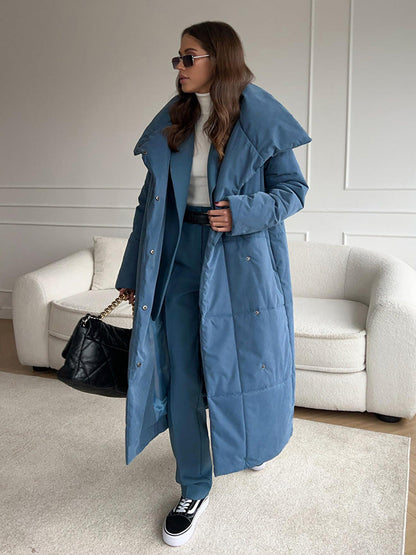 Casual Cotton Winter Coat With Standing Collar For All NALANI