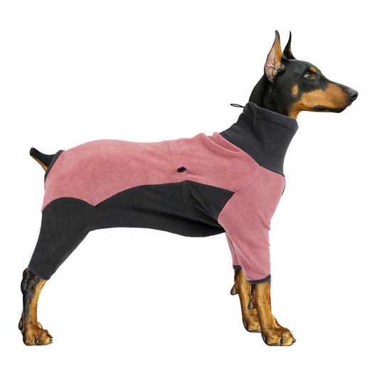 Warm Winter Dog Fleece Coat For Medium And Large Dogs Pink NALANI