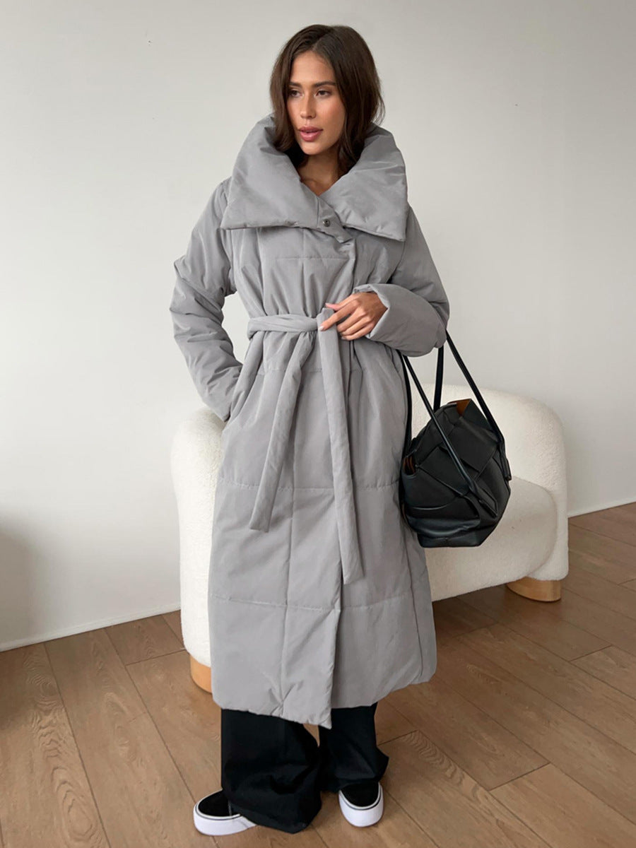 Casual Cotton Winter Coat With Standing Collar For All NALANI