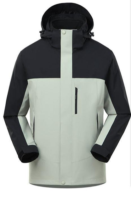 3 In 1 Waterproof Jacket With Removable Lining For Hiking Green NALANI