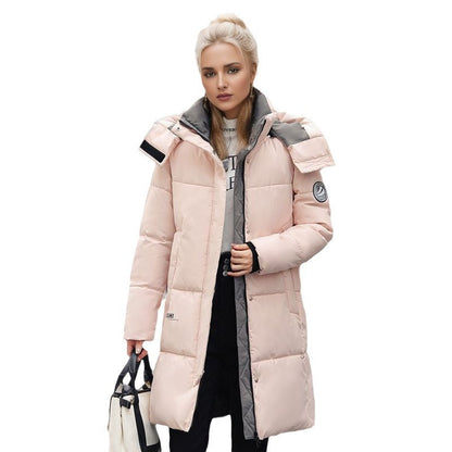 Plus Size Hooded Mid Length Winter Coat For Women Warm NALANI