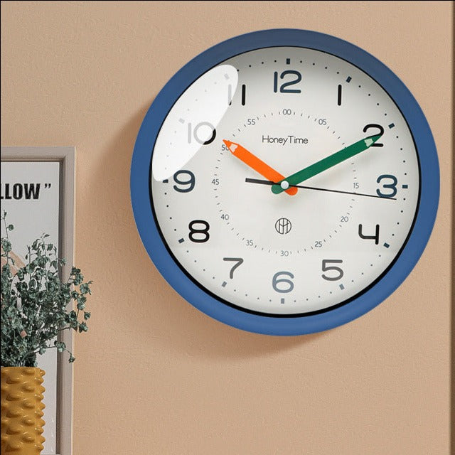 StilKids Ultra Silent Wall Clock for Kids' Rooms & Classrooms 12 Inch NALANI
