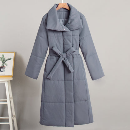 Casual Cotton Winter Coat With Standing Collar For All Dark gray NALANI