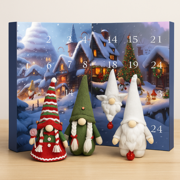 Gnome Advent Calendar 2025 With 24 Surprises Christmas Gnomes Gift