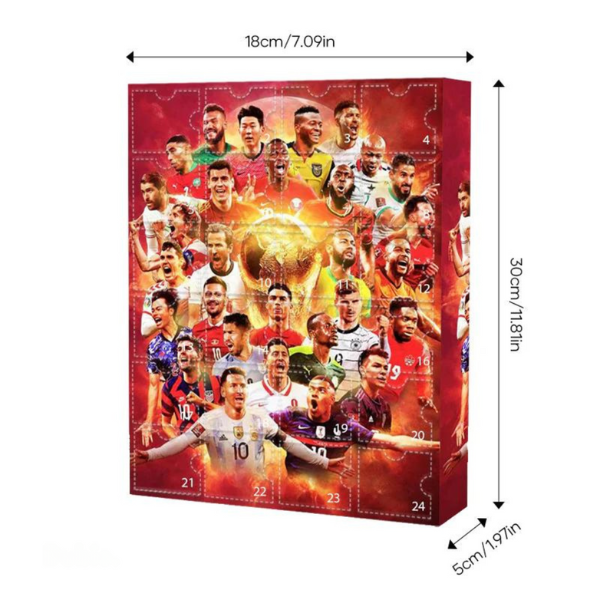 Football Stars Advent Calendar Gift Soccer Fans Countdown