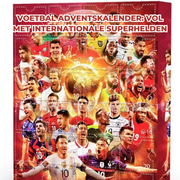 Football Stars Advent Calendar Gift Soccer Fans Countdown