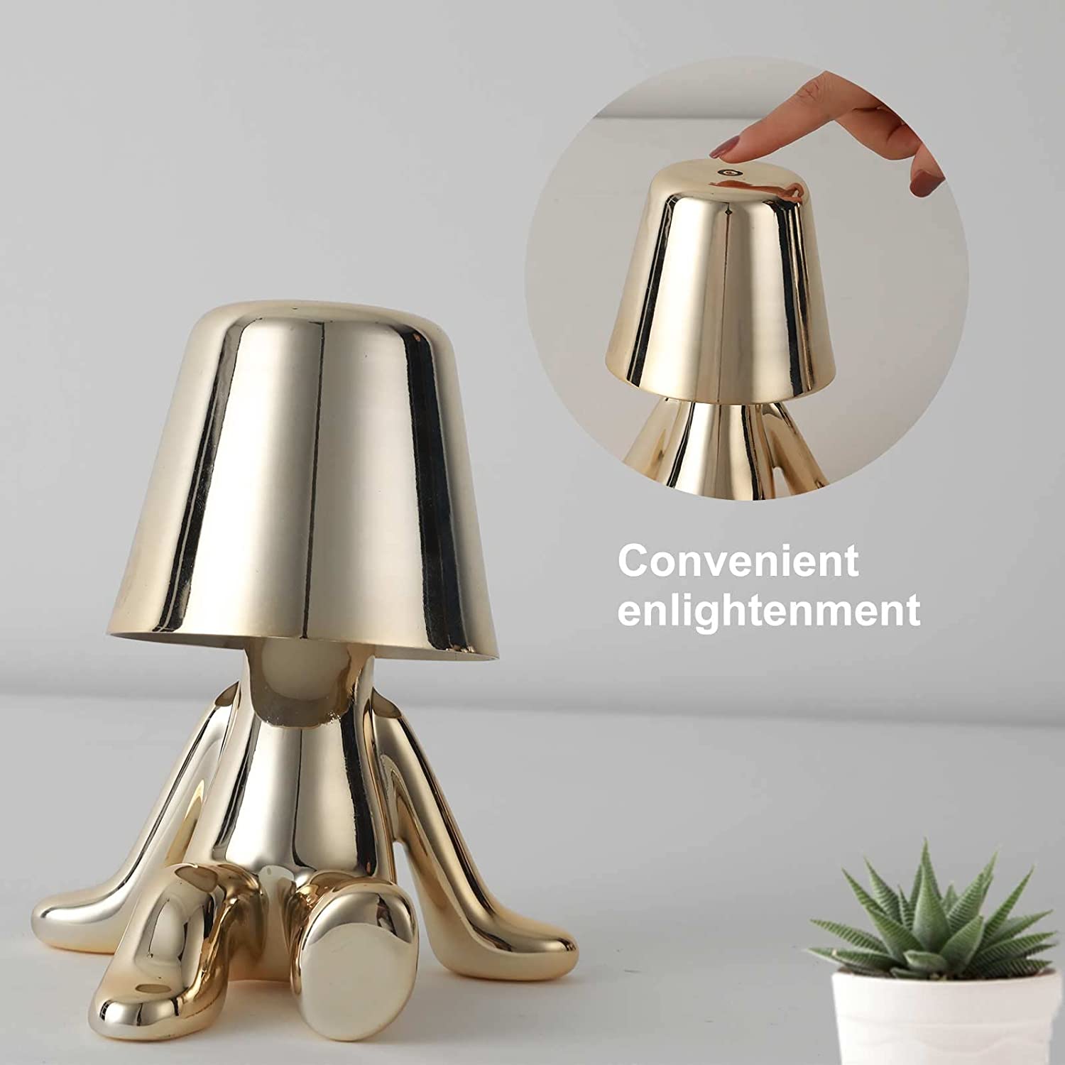 Unique Thinker Lamp Decor for Stylish Home Accent or Gift NaLani