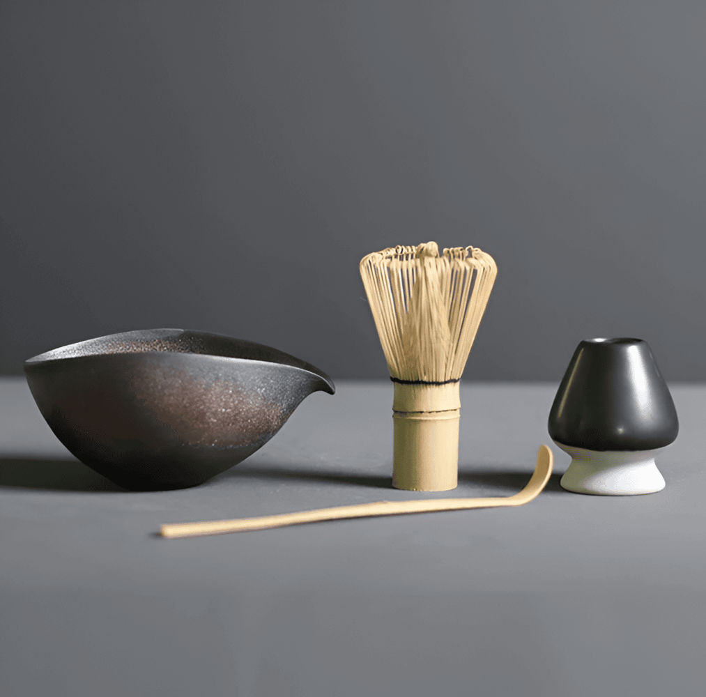 4 Piece Japanese Matcha Set for Traditional Tea Ceremony NALANI