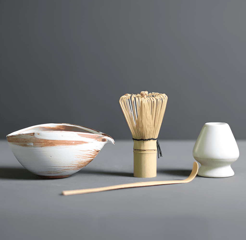 4 Piece Japanese Matcha Set for Traditional Tea Ceremony NALANI