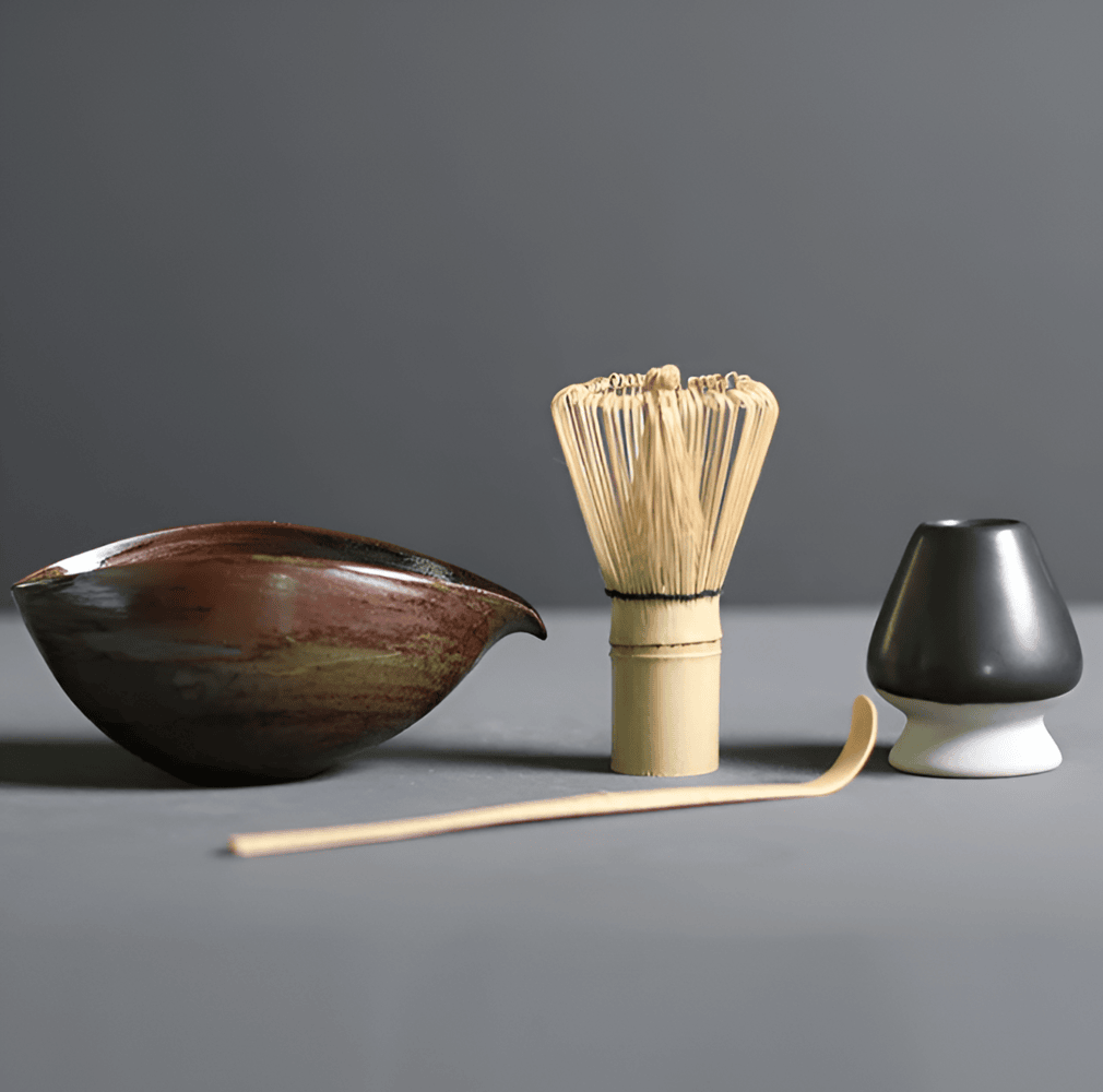 4 Piece Japanese Matcha Set for Traditional Tea Ceremony NALANI