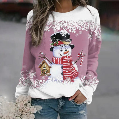 Cozy Winter Womens Christmas Sweater With Trendy Design-Blazers & Vesten-Calora-Pink-M-NaLani