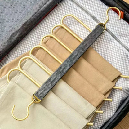 Six Tier Space Saving Pants Hanger for Closet Organization NALANI