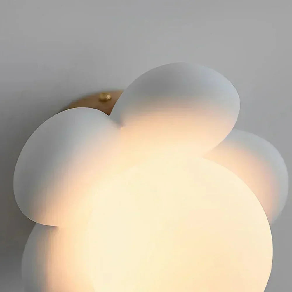 Cream Flower Wall Light for Elegant Home Decor and Illumination NaLani