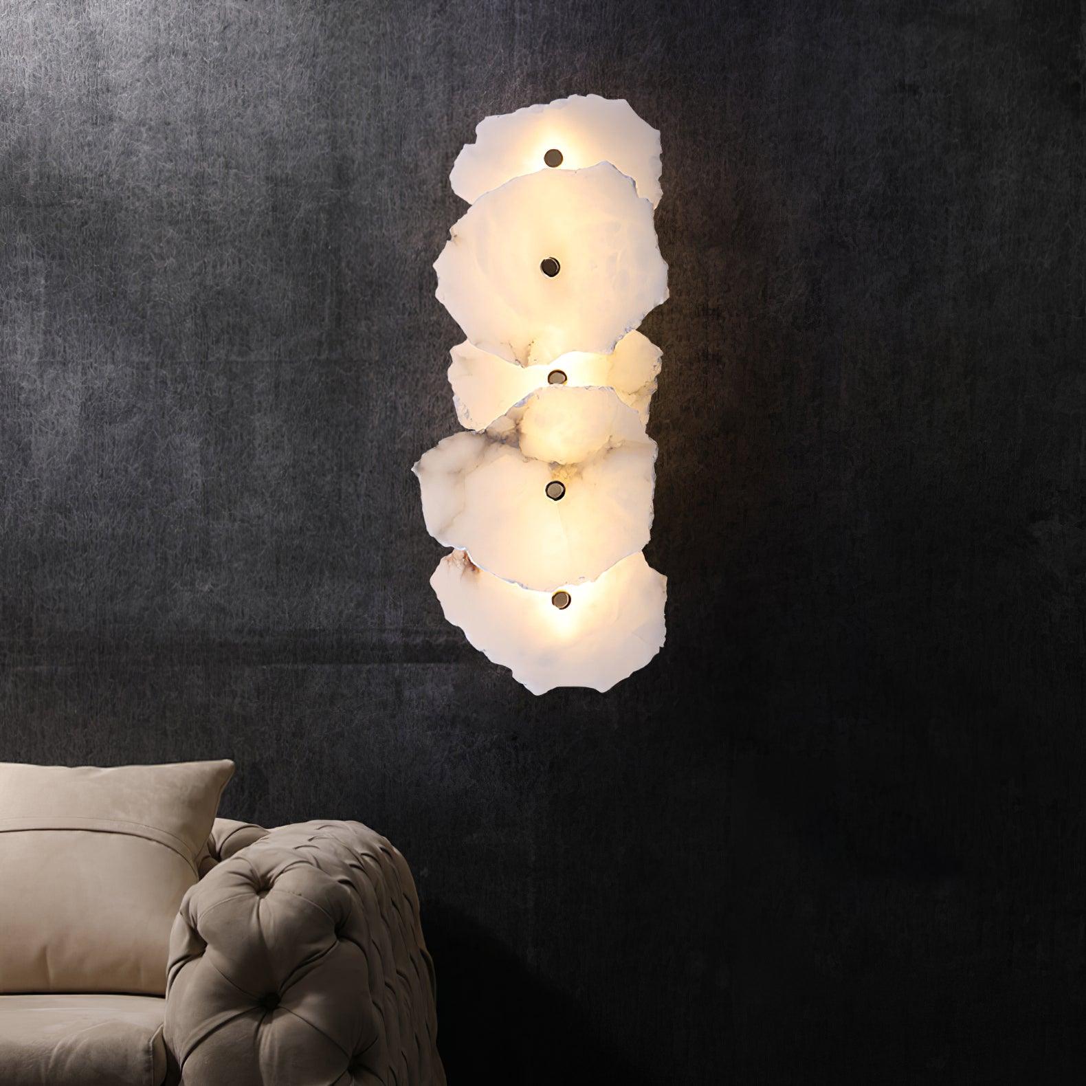 Alabaster Wall Lamp Sconce For Cozy Ambient Lighting NALANI