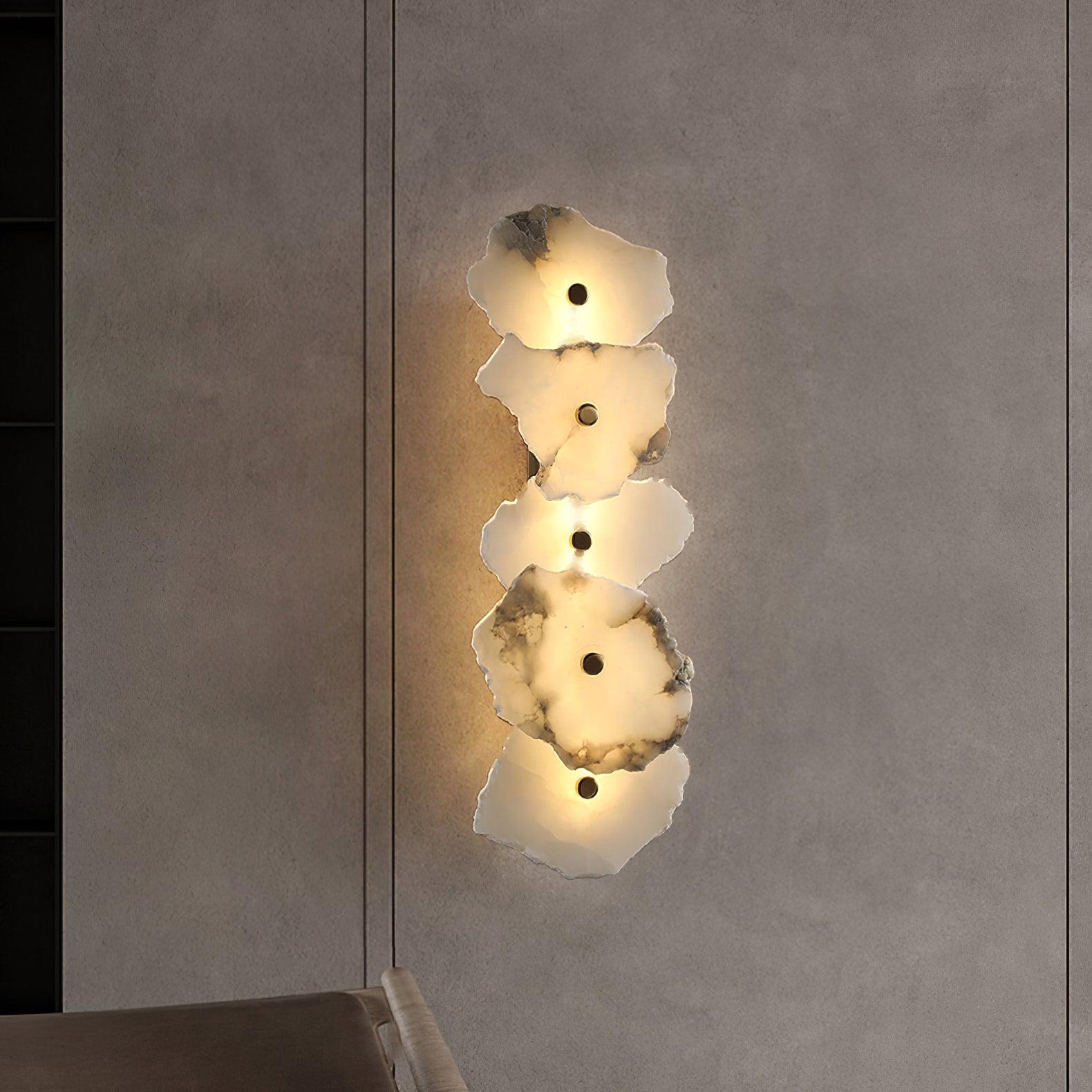 Alabaster Wall Lamp Sconce For Cozy Ambient Lighting NALANI