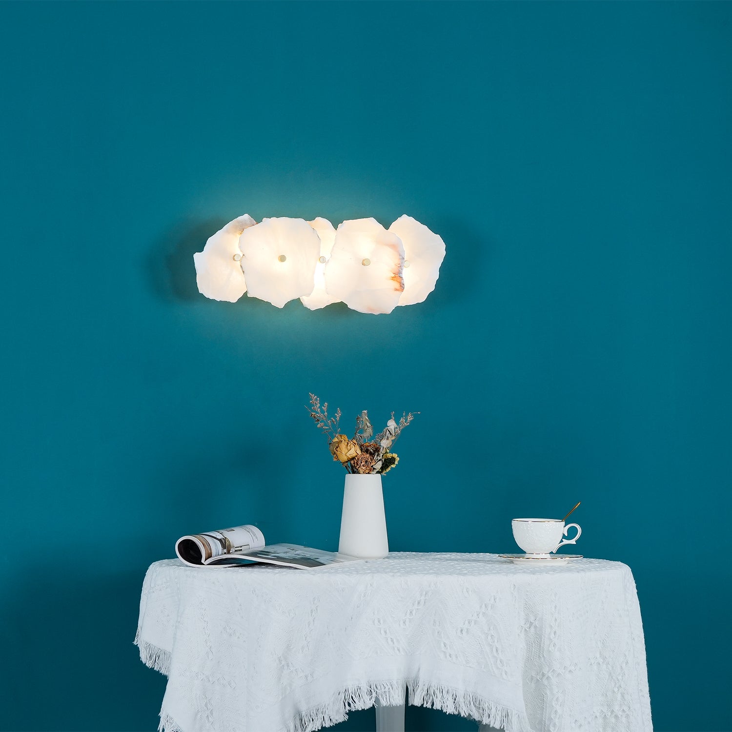 Alabaster Wall Lamp Sconce For Cozy Ambient Lighting NALANI
