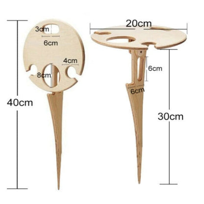 Outdoor Portable Wine Table For Picnics And Beach Snacks NALANI