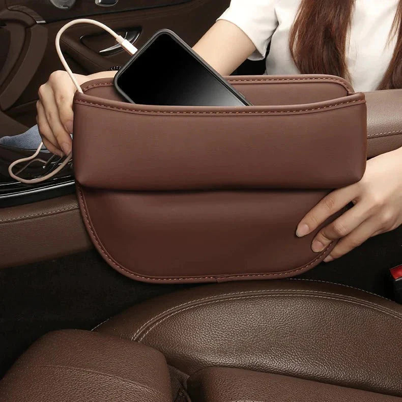 Premium Leather Car Storage Box For Interior Organization-Home Decor-NaLani