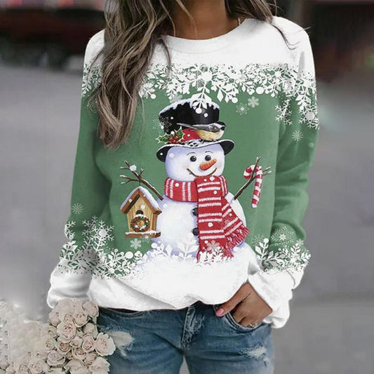 Cozy Winter Womens Christmas Sweater With Trendy Design-Blazers & Vesten-Calora-Green-M-NaLani