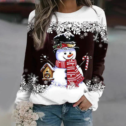 Cozy Winter Womens Christmas Sweater With Trendy Design-Blazers & Vesten-Calora-Brown-M-NaLani