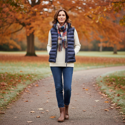 Womens Puffer Vest Lightweight Quilted Insulation Sleeveless