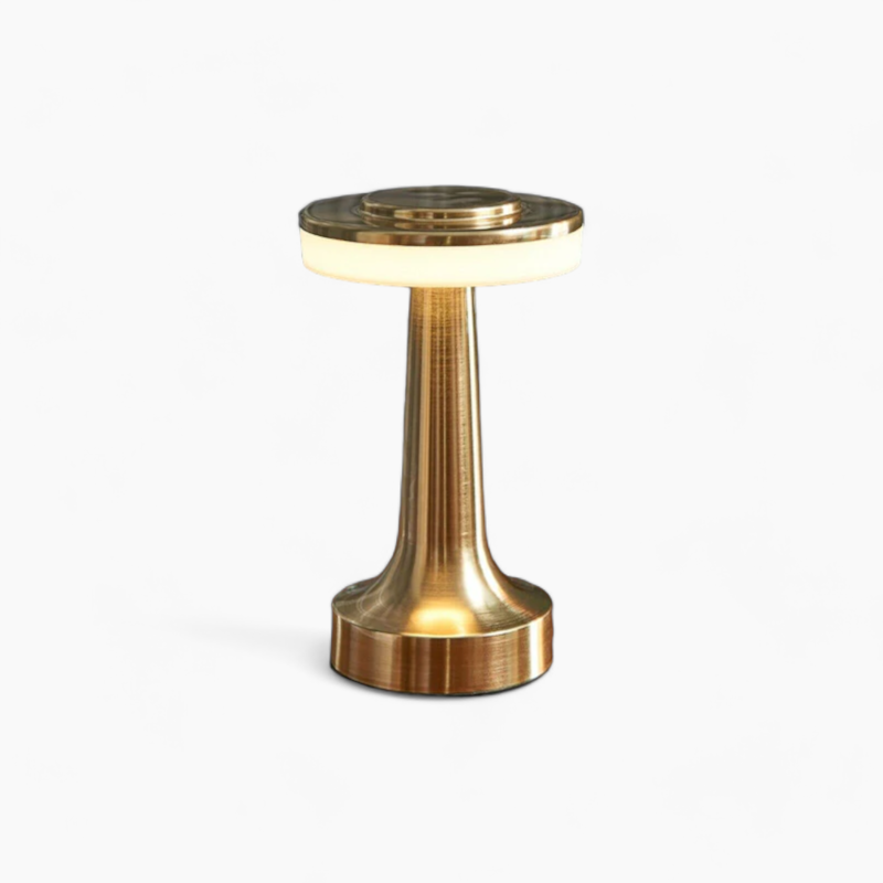 Eclipto | Retro Bar Table Lamp - Stylish Touch Dimmable LED Design Gold NALANI