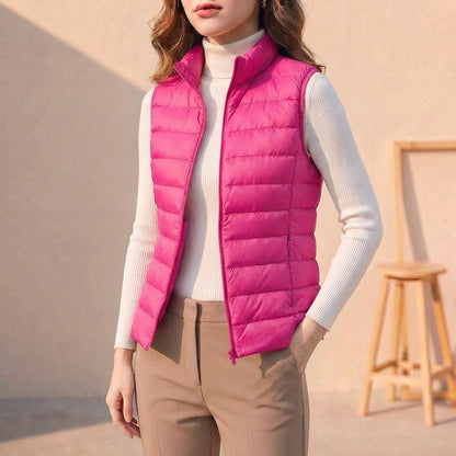 Lightweight Puffer Vest for Layering and All Season Warmth