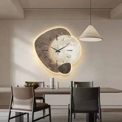Natural Wood Wall Clock with Unique Design for Home Decor Calora