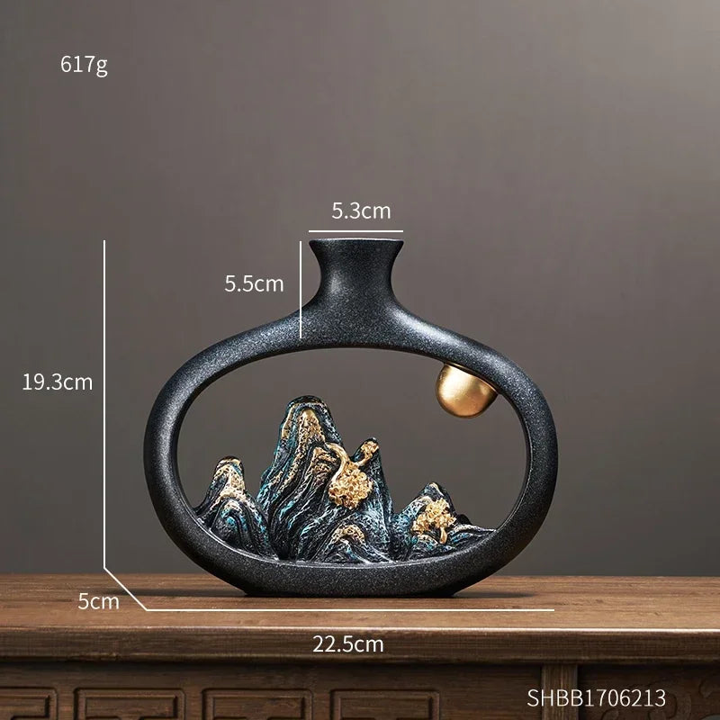 Minimalist Resin Vase Stylish Home Decor for Elegant Interiors High NaLani