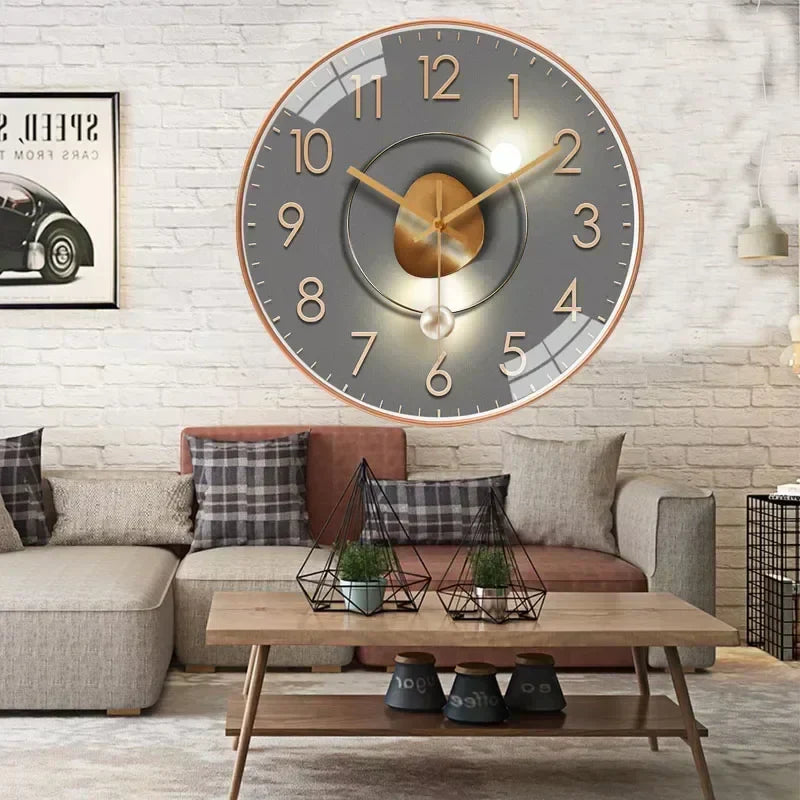 SilentTime Classic Style Digital Wall Clock for Home Décor NALANI