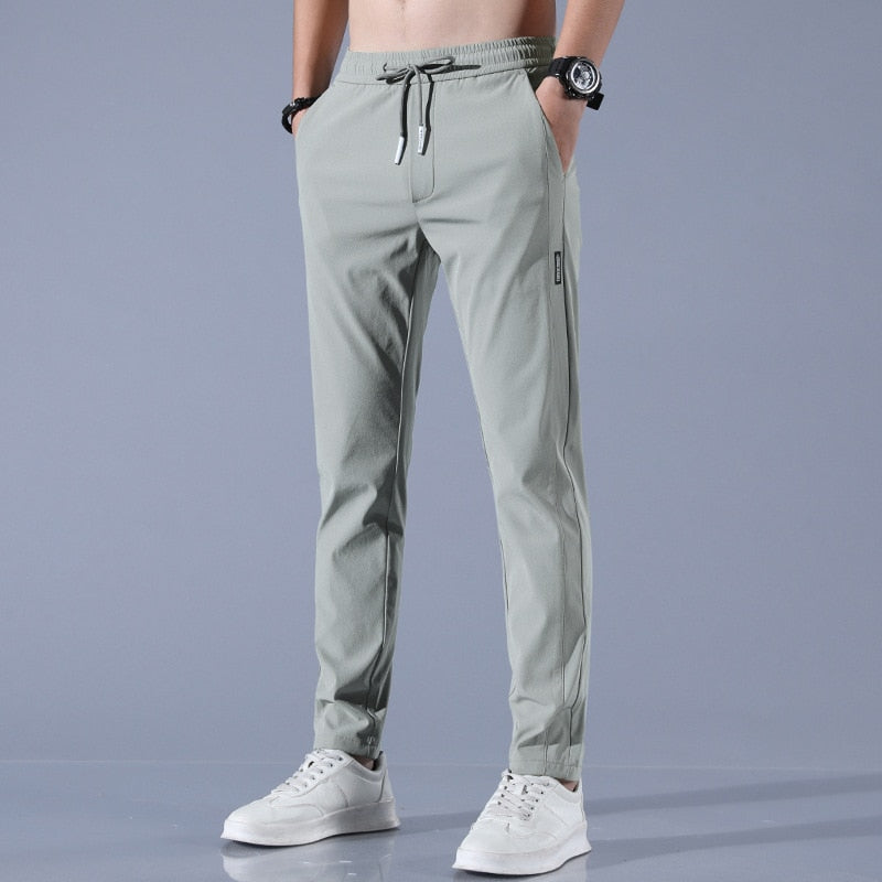 Mens Jogger Trousers Slim Tapered Fit Breathable Comfort