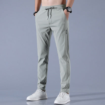 Mens Jogger Trousers Slim Tapered Fit Breathable Comfort
