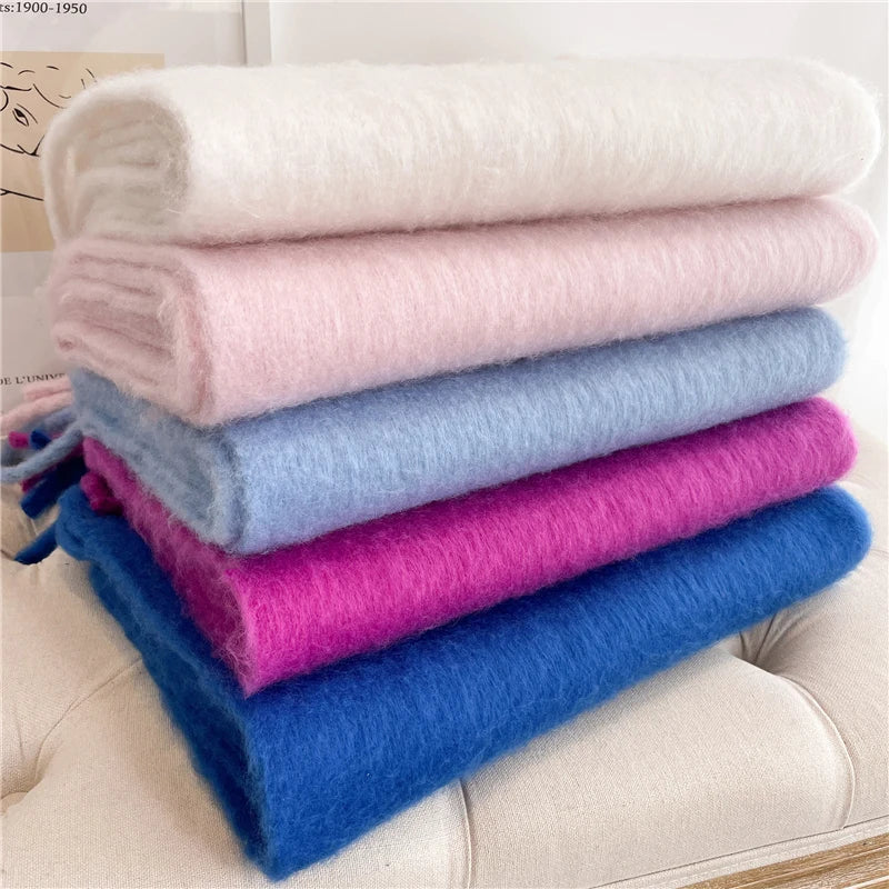 Colorful Women's Winter Scarf Cashmere Like Warm Luxury NALANI