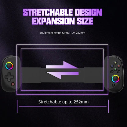 Mobile and Console Gaming Controller with RGB LED Lighting NALANI