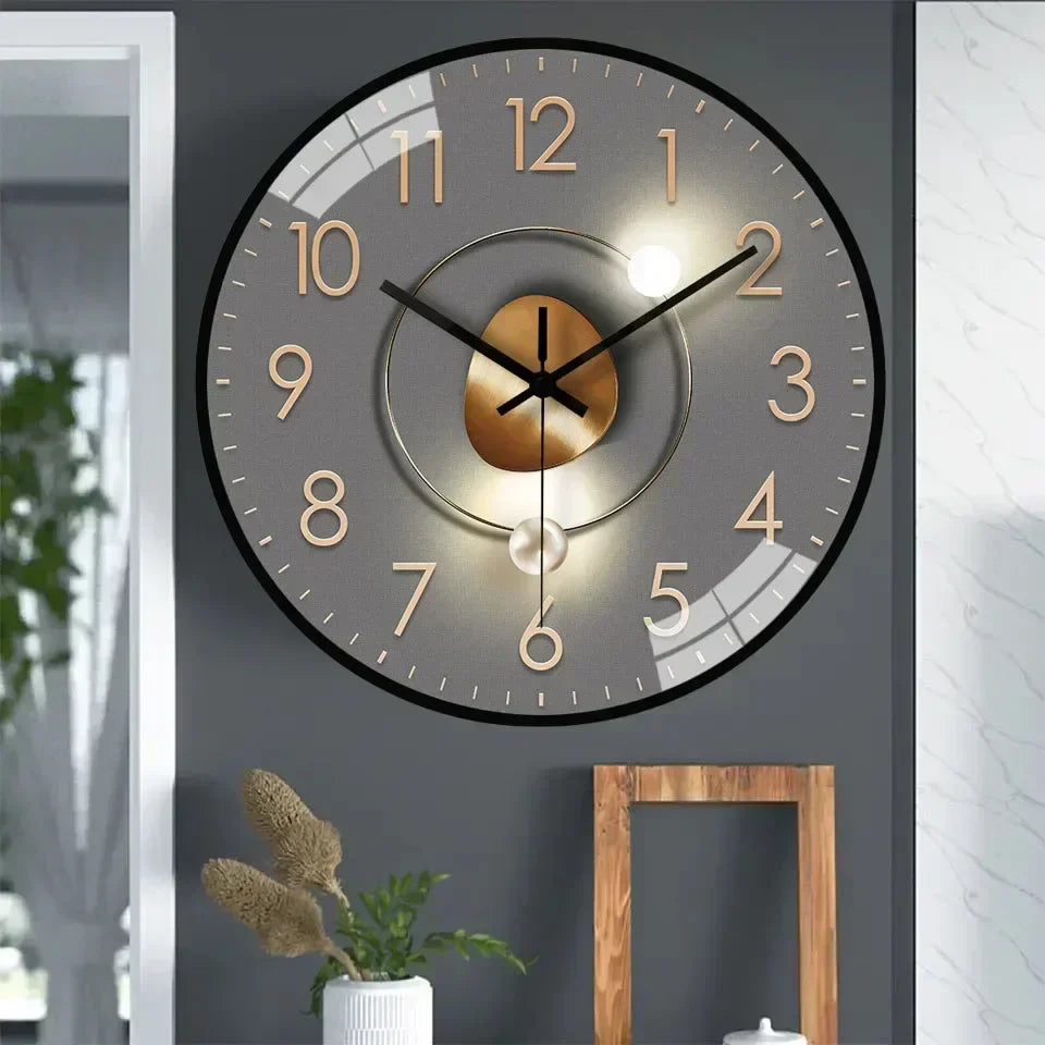 SilentTime Classic Style Digital Wall Clock for Home Décor NALANI
