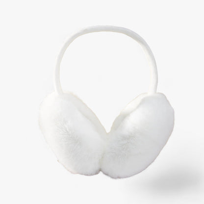 Faux Fur Ear Warmers For Winter Luxury And Cozy Comfort White NALANI