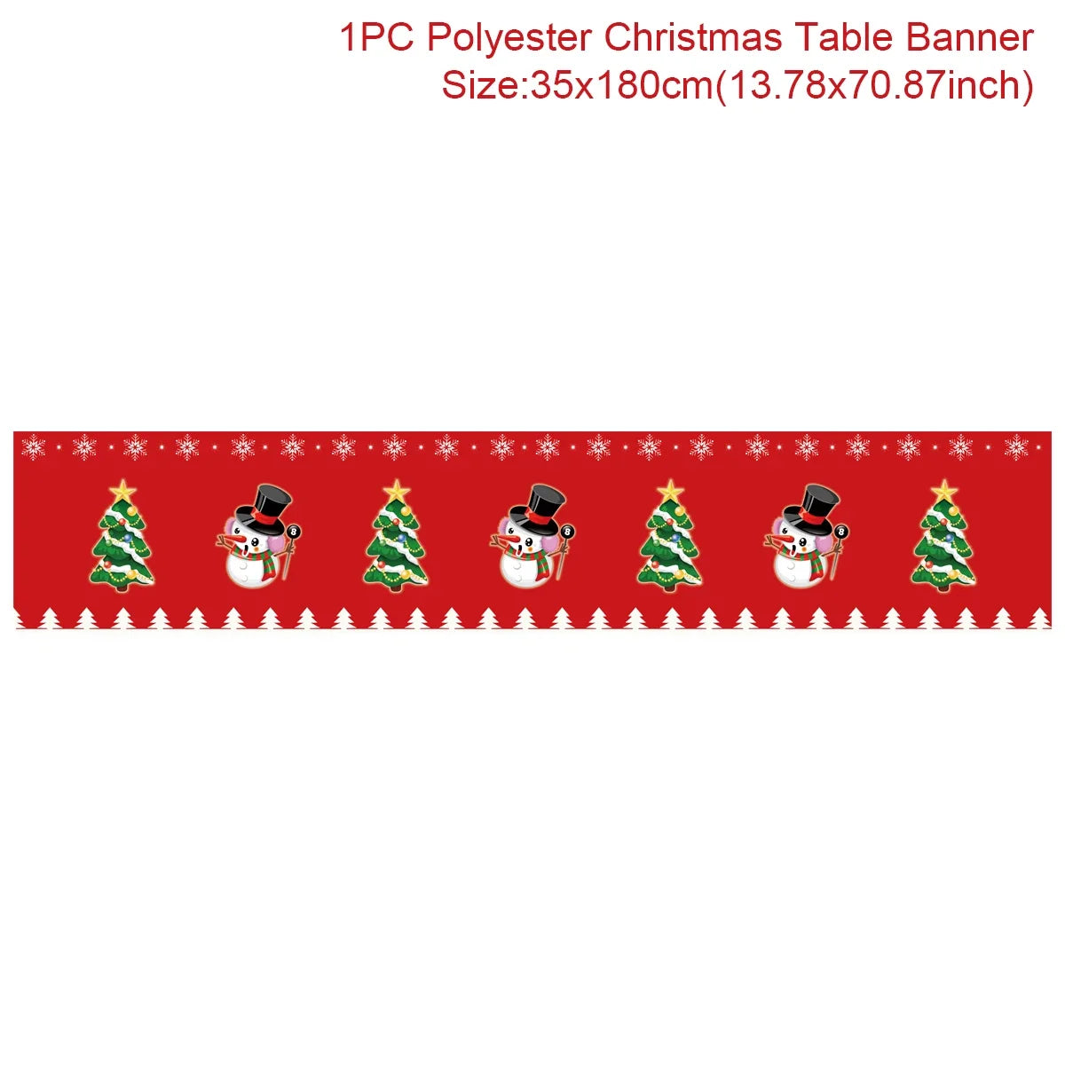 Christmas Table Runner for Home Decor Festive Xmas Ornament Gift