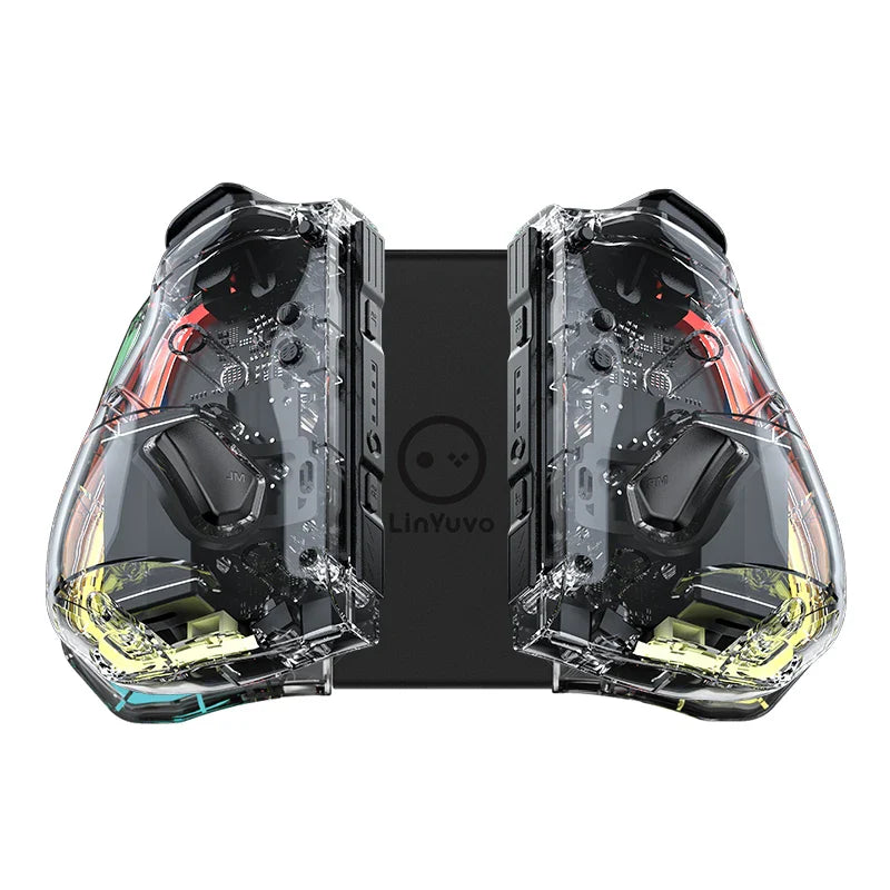 Transparent Wireless Controller With LED Lights For Switch NALANI