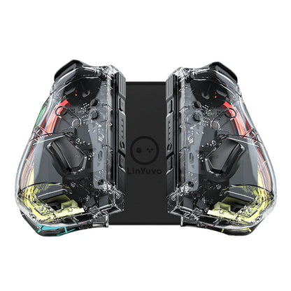 Transparent Wireless Controller With LED Lights For Switch NALANI