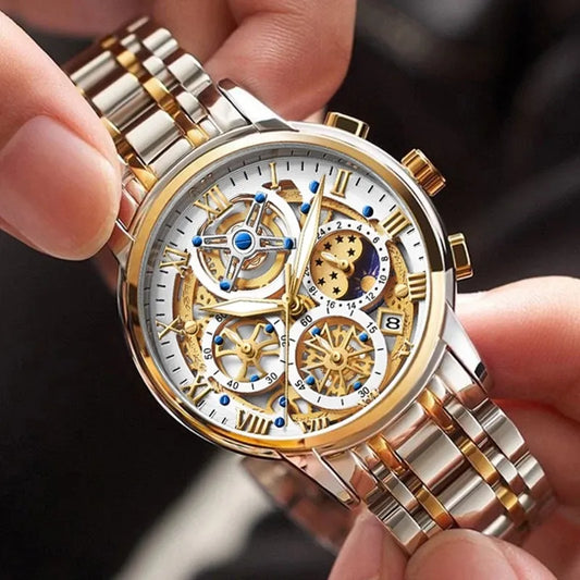 Elegant Business Quartz Mens Watch With Classic Design-Horloges-NaLani
