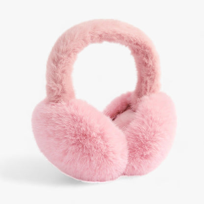 Faux Fur Ear Warmers For Winter Luxury And Cozy Comfort Rosa Langhaar NALANI