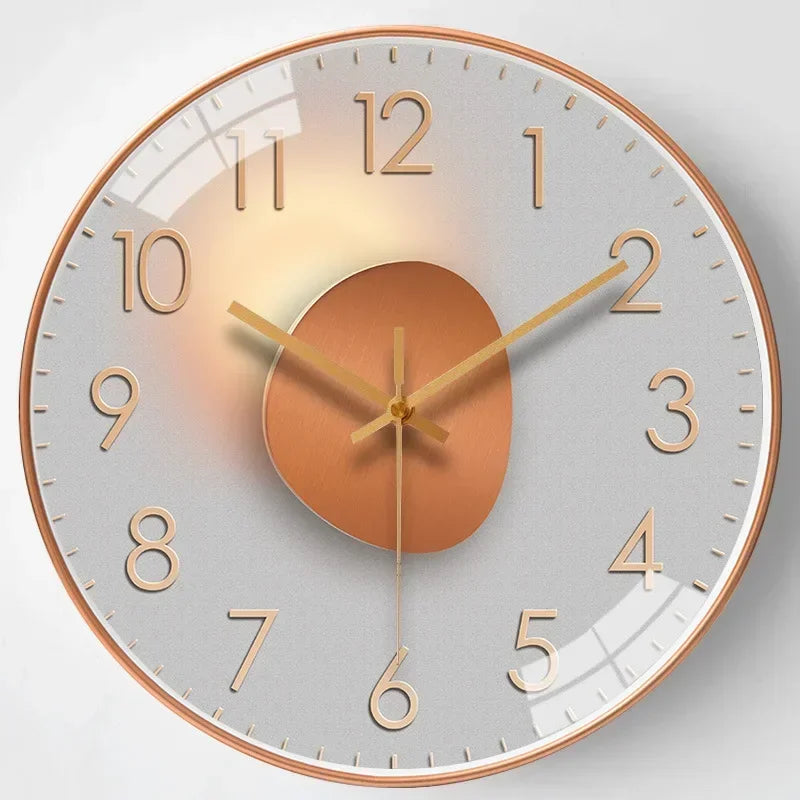 SilentTime Classic Style Digital Wall Clock for Home Décor G NALANI