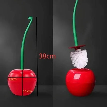 Cherry Shaped Toilet Brush Set With Ergonomic Handle NALANI