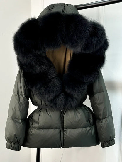 Winter Puffer Jacket With Fur Hood For Women Deluxe NALANI