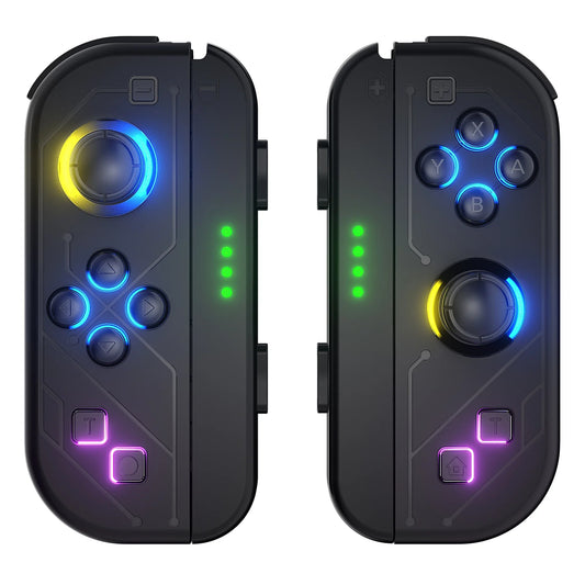 Wireless Bluetooth Gamepad With LED Lighting For Switch Black LED NALANI