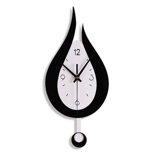 Cirquio | Modern Water Drop Wall Clock for Stylish Home Decor black NALANI