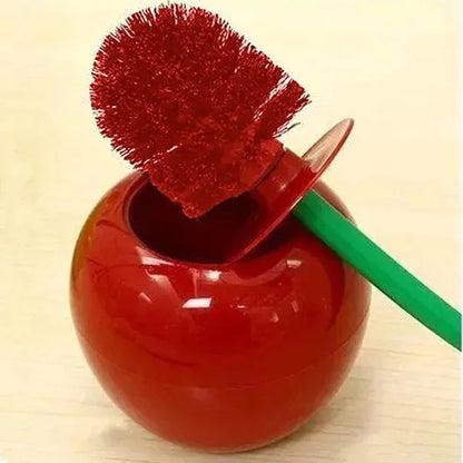 Cherry Shaped Toilet Brush Set With Ergonomic Handle NALANI