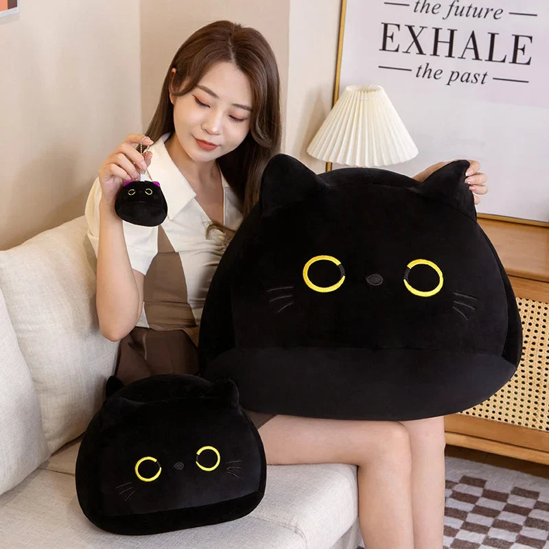 Adorable Black Cat Plush Keychain For Girls Toy Gift NALANI
