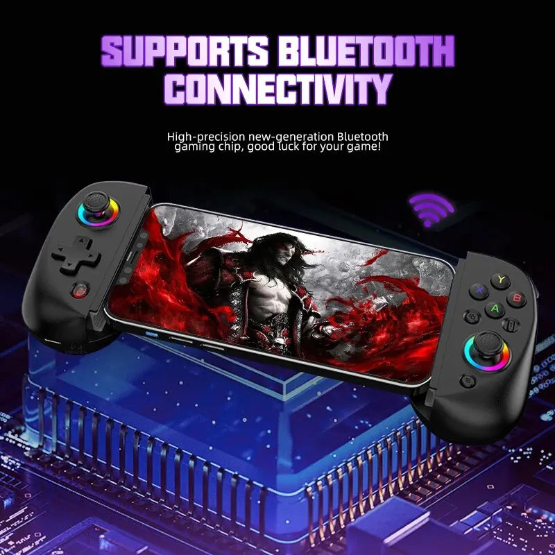 Mobile and Console Gaming Controller with RGB LED Lighting NALANI